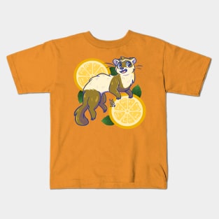 Orange Ferret Splash Kids T-Shirt